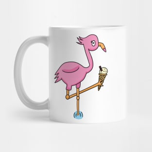 Flamingo with Ice-cream Mug